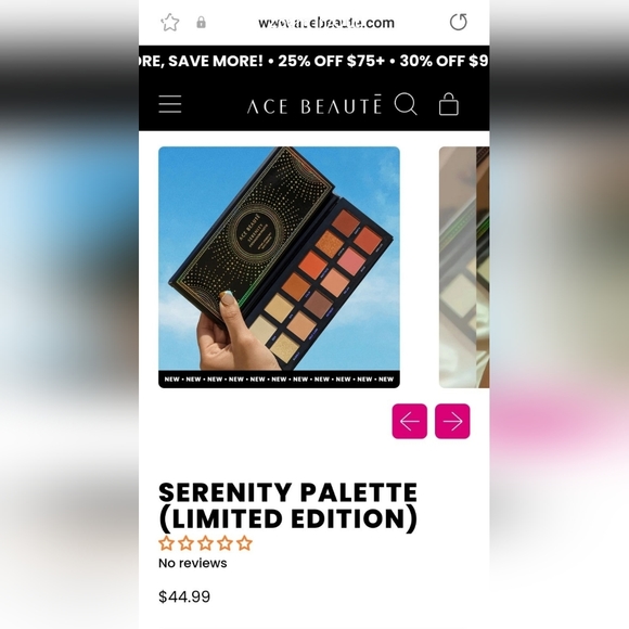 Limited edition Serenity eyeshadow palette - Picture 4 of 6